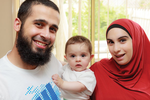 Kaled, Mariam and daughter Aisha in 2014. The following year, Kaled would be killed in Syria.