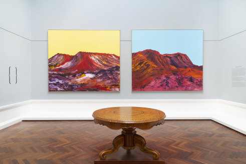 My Painted Country 4 and My
Painted Country 3 by George
Cooley.