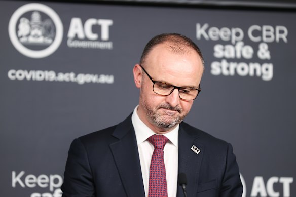 ACT Chief Minister Andrew Barr.