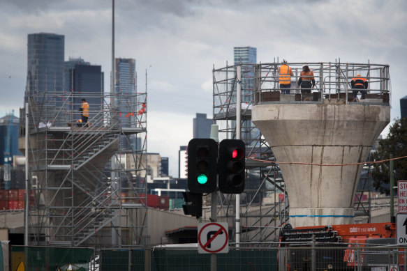 Big projects including Melbourne’s West Gate Tunnel have powered Victoria’s construction sector.