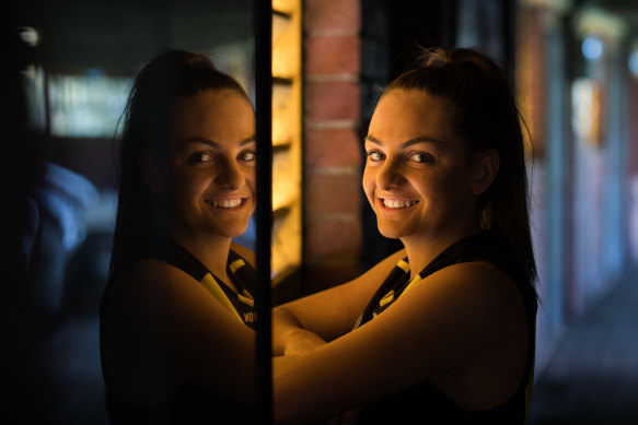 AFLW best-and-fairest winner and Richmond champion Monique Conti.