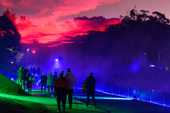 The Borealis spectacle in Daylesford, Victoria, last year.