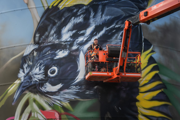 Dvate’s artwork has helped bring tourists to the town. 