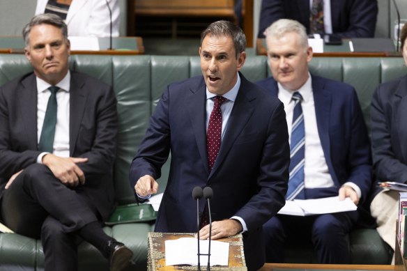 Jim Chalmers during question time.