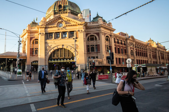 Melbourne CBD workers are showing a preference for going into the office on Tuesdays, Wednesdays and Thursdays.