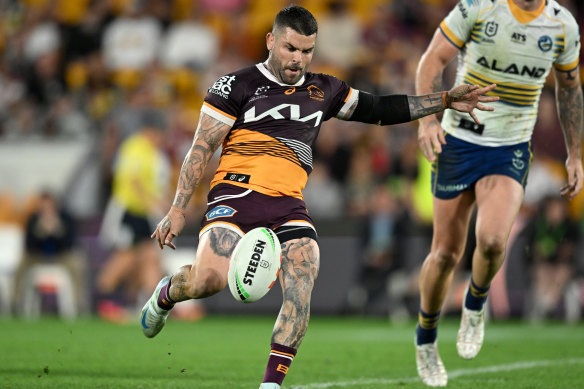 Adam Reynolds’ kicking game was key for the Brisbane Broncos against the Parramatta Eels.