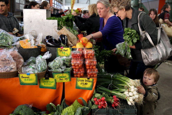 The Farmers Market at Carriageworks in Eveleigh.