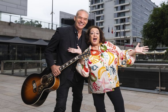 Wendy Harmer and John Field, the team behind new Aussie musical The Grandparents Club.