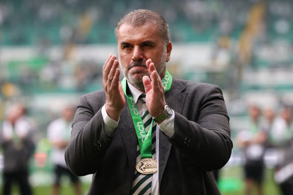 Celtic manager Ange Postecoglou is being strongly linked with Spurs.