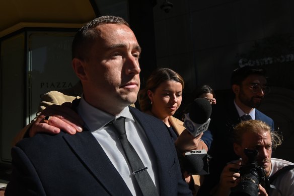 NSW policeman Ryan Barlow has been found guilty of assault.