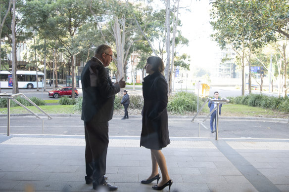 Mr Hazzard, speaking with Ms Berejiklian outside the mass-vaccination centre, said “pretty well all” quarantine workers in NSW have been vaccinated aside from new staff that come onboard.