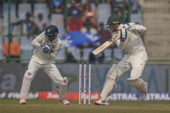 Pete Handscomb is adept at working the spinning ball through the off side.