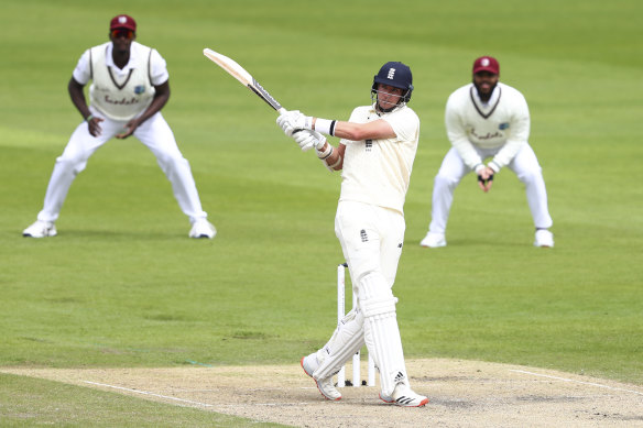 Stuart Broad did not waste time on his way to a half century.