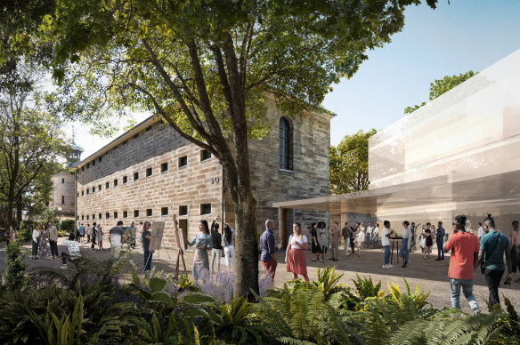 Artist impression of the National Art School makeover. 