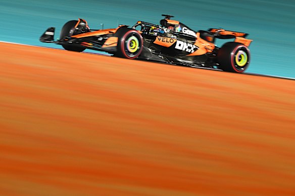 Oscar Piastri during qualifying in Qatar.