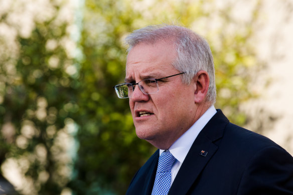 Prime Minister Scott Morrison on Thursday.