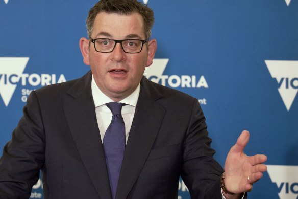 Under siege over the proposed pandemic law, Victorian Premier Daniel Andrews at a press conference on Thursday to announce greater freedoms.