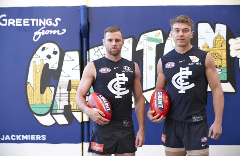 Docherty and Cripps are Carlton's first ever co-captains. 