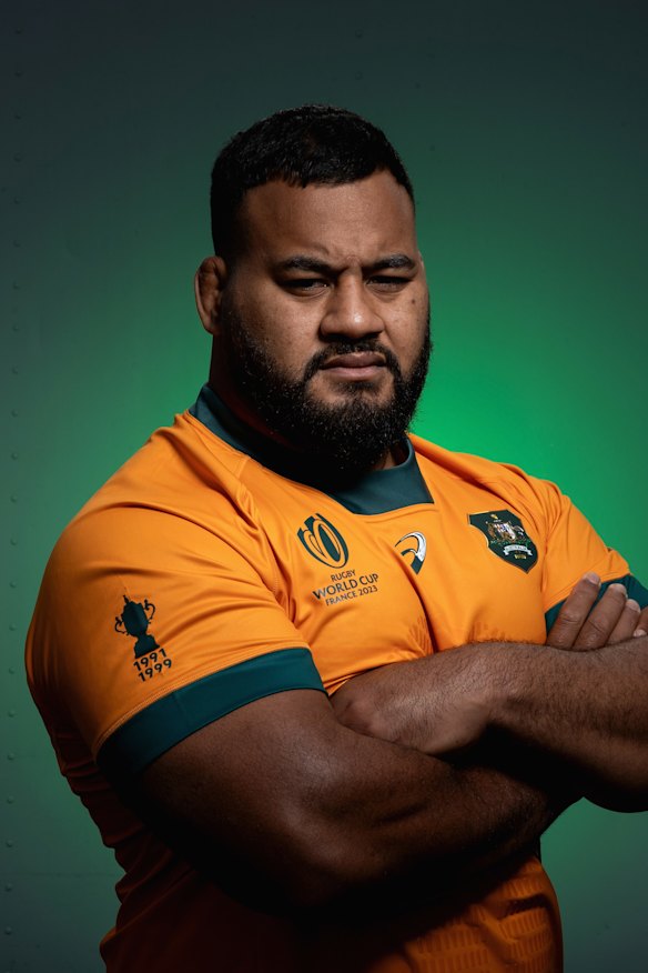 Wallabies prop Taniela Tupou.