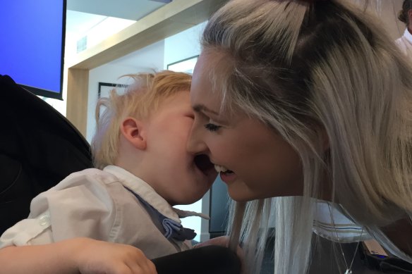 Rome and his mum Renae.