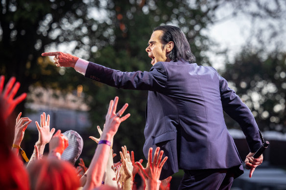 Nick Cave performing in Norway in August: “I don’t have any problem describing the concerts these days as religious.”