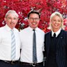 Nationals deputy leader Kevin Hogan, Nationals leader David Littleproud and leader of the Nationals in the Senate Bridget McKenzie.