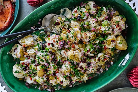 Jewelled potato salad.
