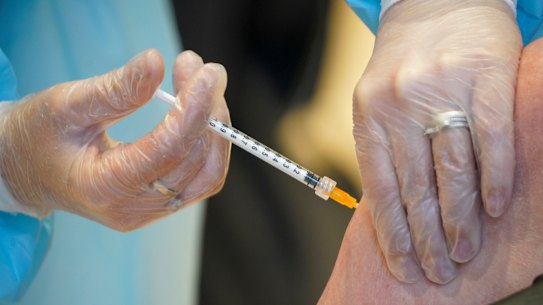 AstraZeneca shares were last trading 0.5 per cent higher to 6,998.3 British pence, though have fallen 4.8 per cent over the past month as anxieties about the vaccine have grown. 