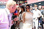 Kim just smiled and ignored Brundle's question during the grid walk, before swiftly moving on with her entourage.