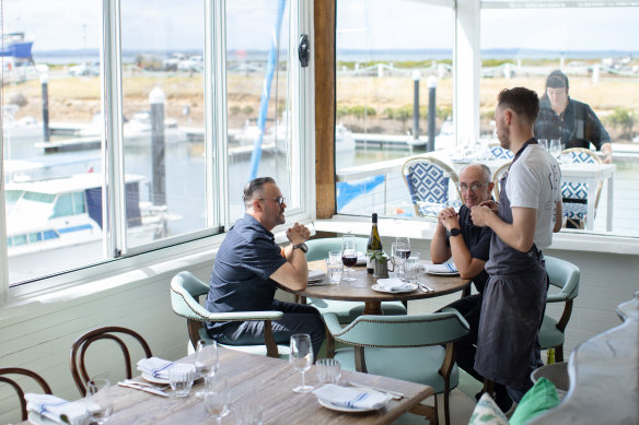 The restaurant is located at Yaringa Boat Harbour in Somerville.