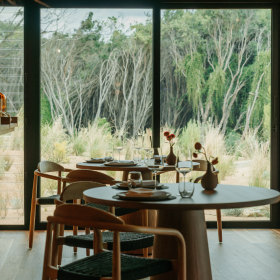 Views of the native vegetation and the kitchen garden.
