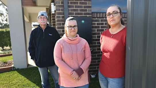 Residents of Marong Peter Bryar, Alicia Foley and Emily Edgar say a gas monopoly is driving up prices.
