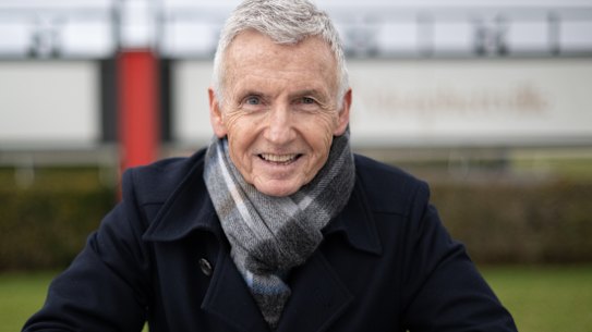 Bruce McAvaney at Morphettville Racecourse in Adelaide for Who Do You Think You Are?
