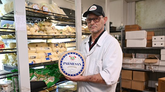 Mauro Montalto from Floridia Cheese is the third generation of his family to produce traditional Italian cheeses including Parmesan in Melbourne.
