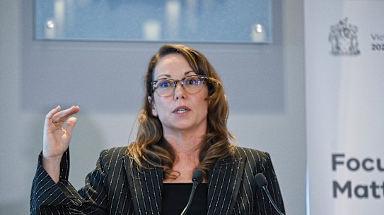 Jaclyn Symes told budget estimates hearings that automation and new technology would be key ways the government could make savings.