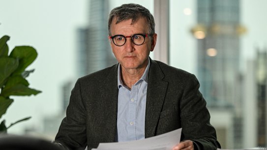 CFMEU administrator Mark Irving, KC, in his chambers.