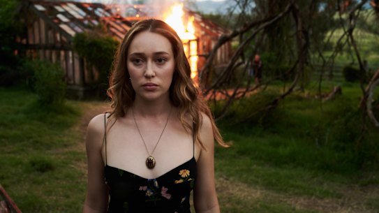 Alycia Debnam-Carey as Alice in The Lost Flowers of Alice Hart.