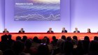 The Rio Tinto annual meeting in Brisbane last year. It had baulked at allowing shareholders to vote on the first step towards delisting from the London Stock Exchange.
