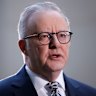 Prime Minister Anthony Albanese takes questions during a television interview at Parliament House on Wednesday morning.