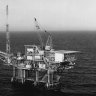 Esso’s Kingfish A production rig in Bass Strait.