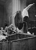 Stravinsky at Melbourne Town Hall rehearsal with VSO on November 29, 1969.