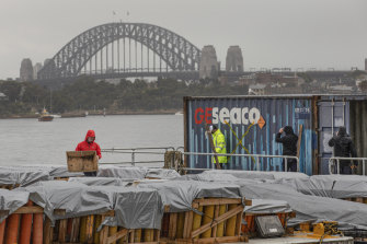 Fireworks are being prepared for New Year’s Eve in Sydney.