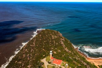 Surf lifesavers found the man in water near Barrenjoey Headland. 