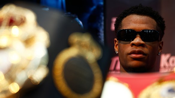 Devin Haney will look to defend his undisputed lightweight championship on Sunday.