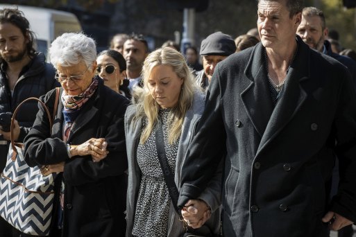 Family and friends of Monique Lezsak leave the Supreme Court.