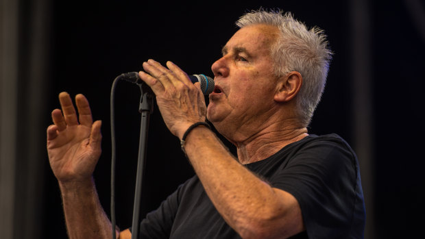 Daryl Braithwaite performs <i>Horses</i> at A Day on The Green. 