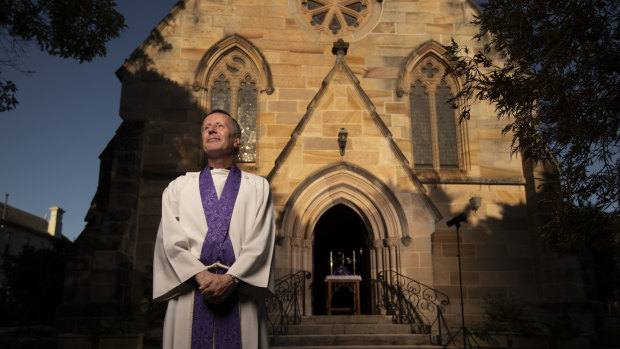 The rector of St Paul's Anglican Church, Burwood will hold services outside the church in the driveway this Sunday. 