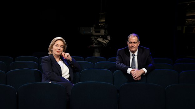Anderson with ABC chair Ita Buttrose: “Ita will never say, ‘David, do this because the government wants it,’ ” he says.