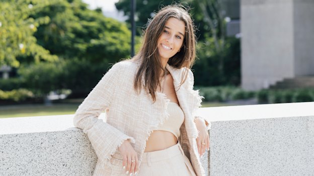 Chanel Contos  at the ANU when she joined the Global Institute for Women’s Leadership in 2023 to found and chair its Global Youth Committee.