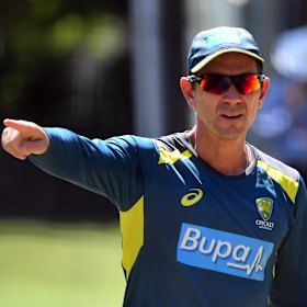Australia's coach Justin Langer.